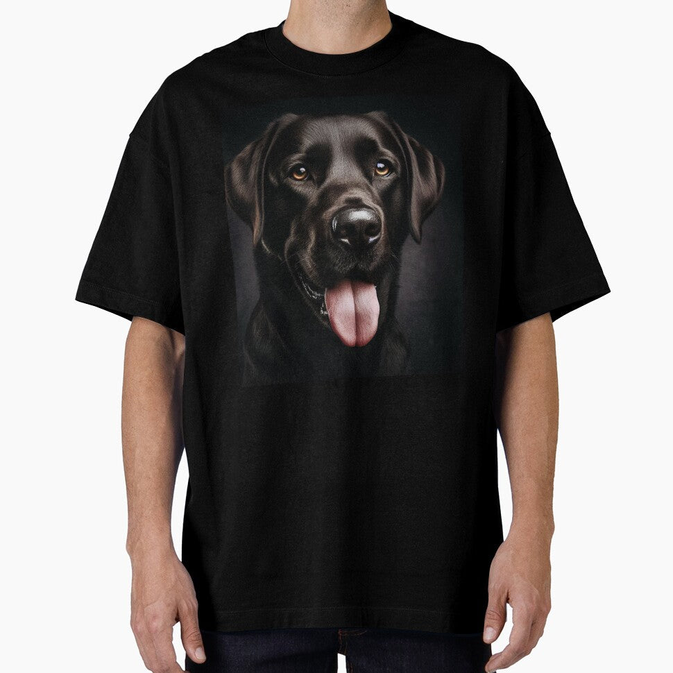 Black Labrador Dog Portrait by fatbanana