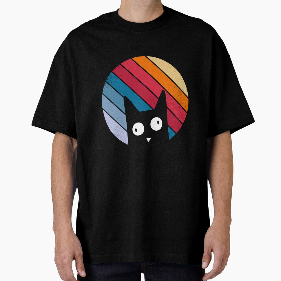 Funny Retro Black Cat Mom Cat Lovers Gift by Open  Space