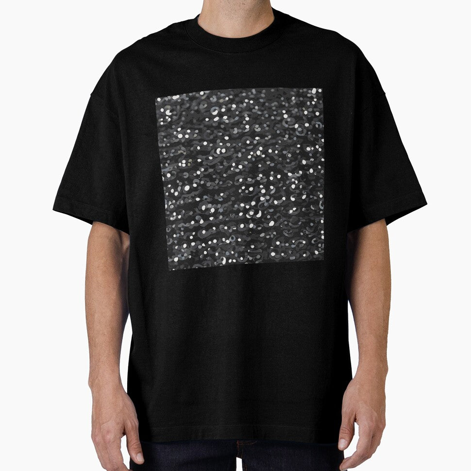Printed image of sparkling black sequins v2 by JaReVa