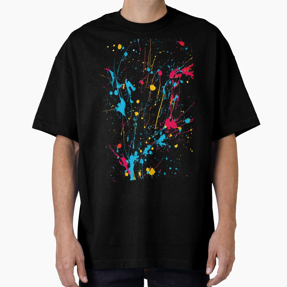 Printed image of paint splatters v6 by JaReVa