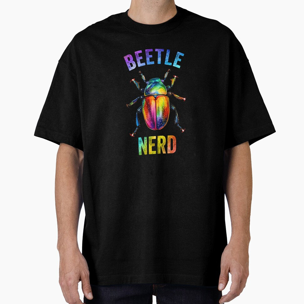 Beetle Nerd Colorful Watercolor Beetle by Zurickdesigns