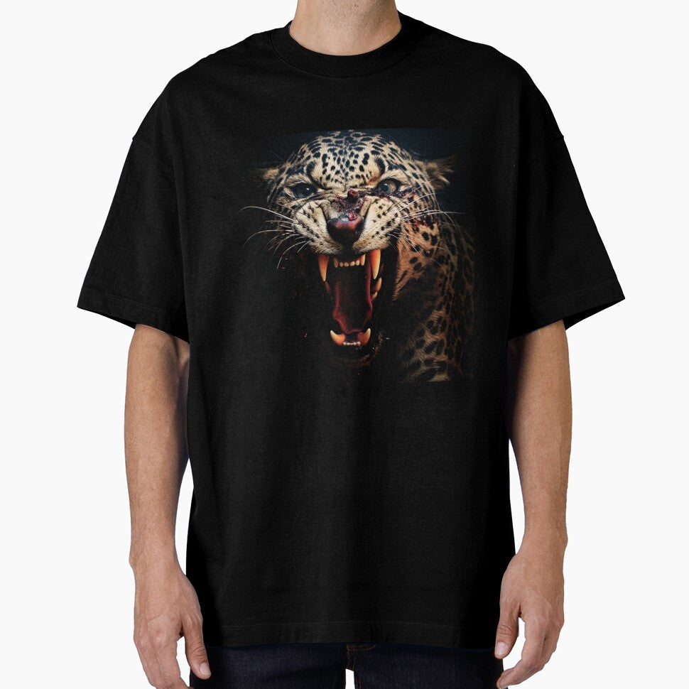 Fierce Tiger Face in Wildlife - Roaring Jungle Predator Art by JojoArtEvo