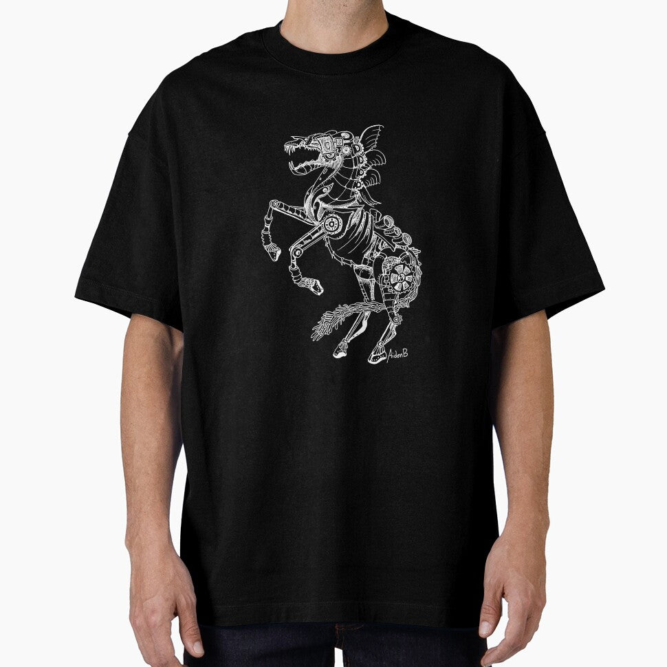 Steel Stallion White by Aiden Beatty