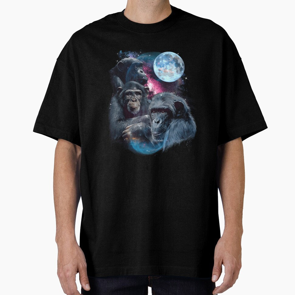 3 Moon Chimpanzee Monkey Chimp Ape Animal Novelty by neyvrvdpez49