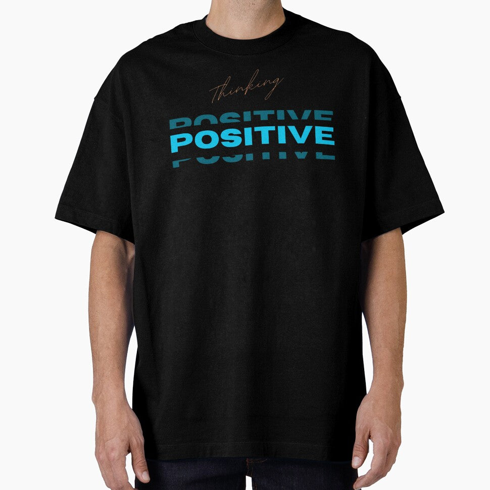 Thinking Positive Printed Graphic T-Shirt by KARSCORP