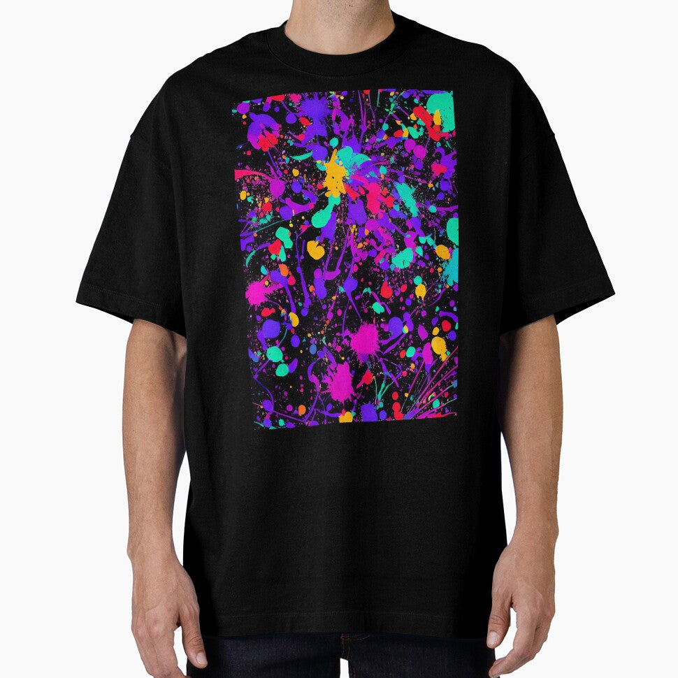 Printed image of paint splatters v2 by JaReVa