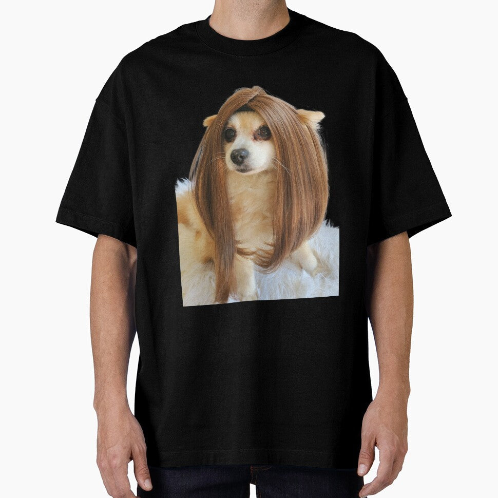 dog with wig by Thehecticstore