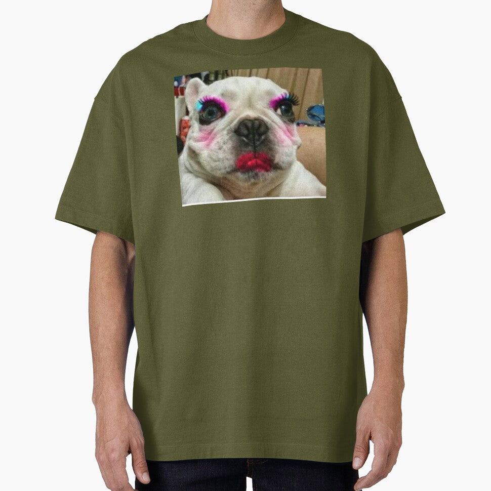 dog with makeup on by FunnyFreak