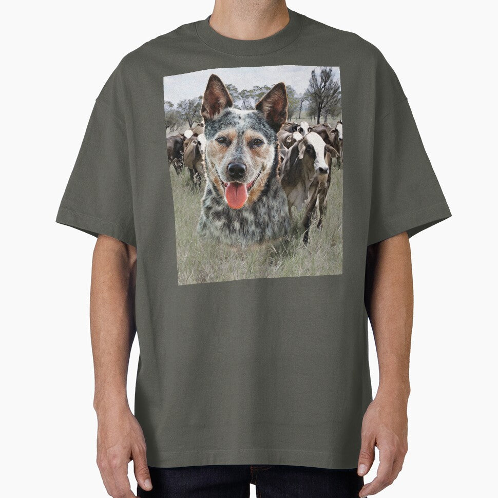 BLUE HEELER, CATTLE DOG, COUNTRY STYLE, T SHIRTS HATS N CAPS, AND HOME DECOR by Barbara Jean Photo Art And Design