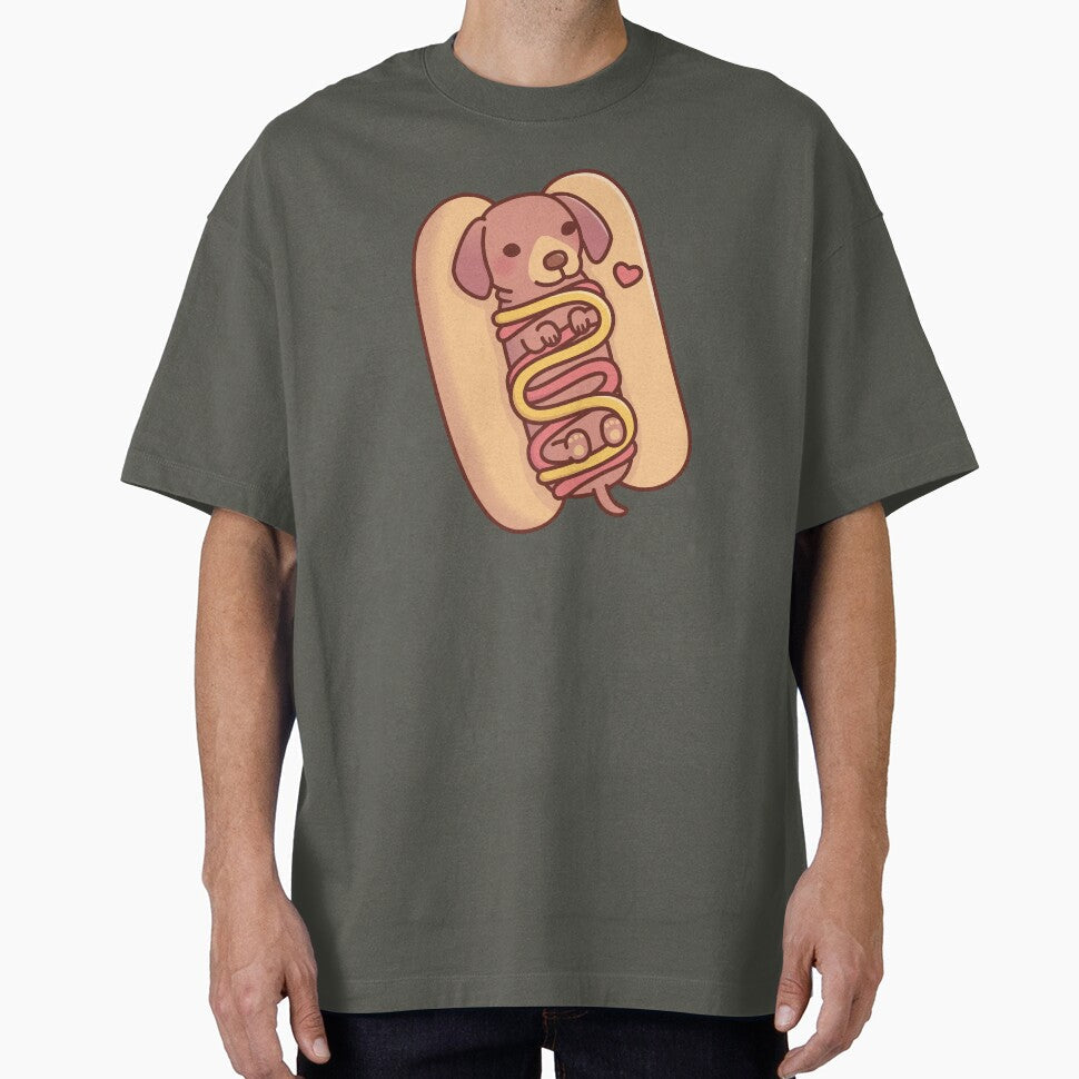 Cute Dachshund Hotdog Bun by rustydoodle