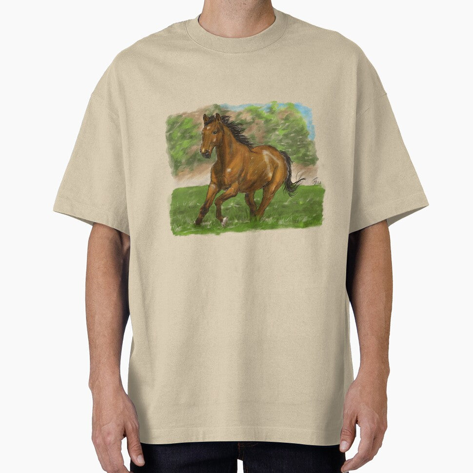 Wild Horse Running Through Nature by hopenoli_art