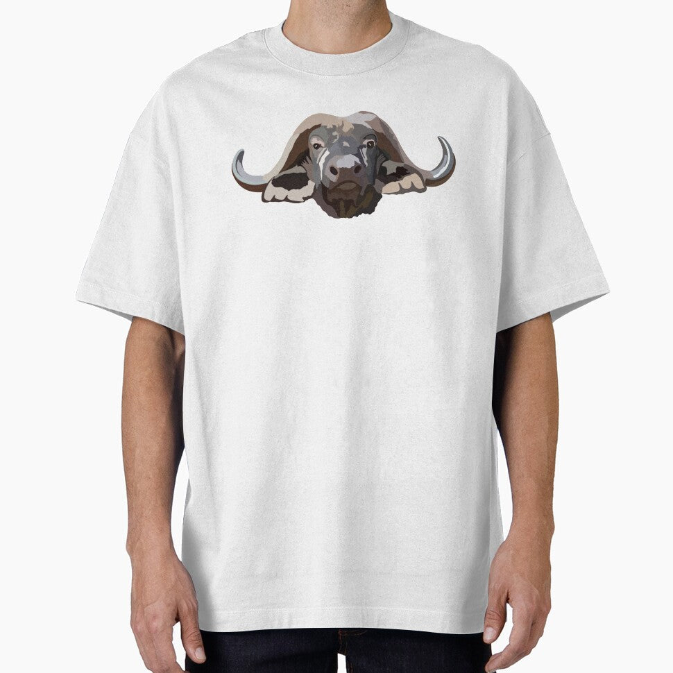 C is for Cape Buffalo ,Cape Buffalo Artwork – Powerful African Wildlife Illustration and Nature Design by PrettylittlepastelUk