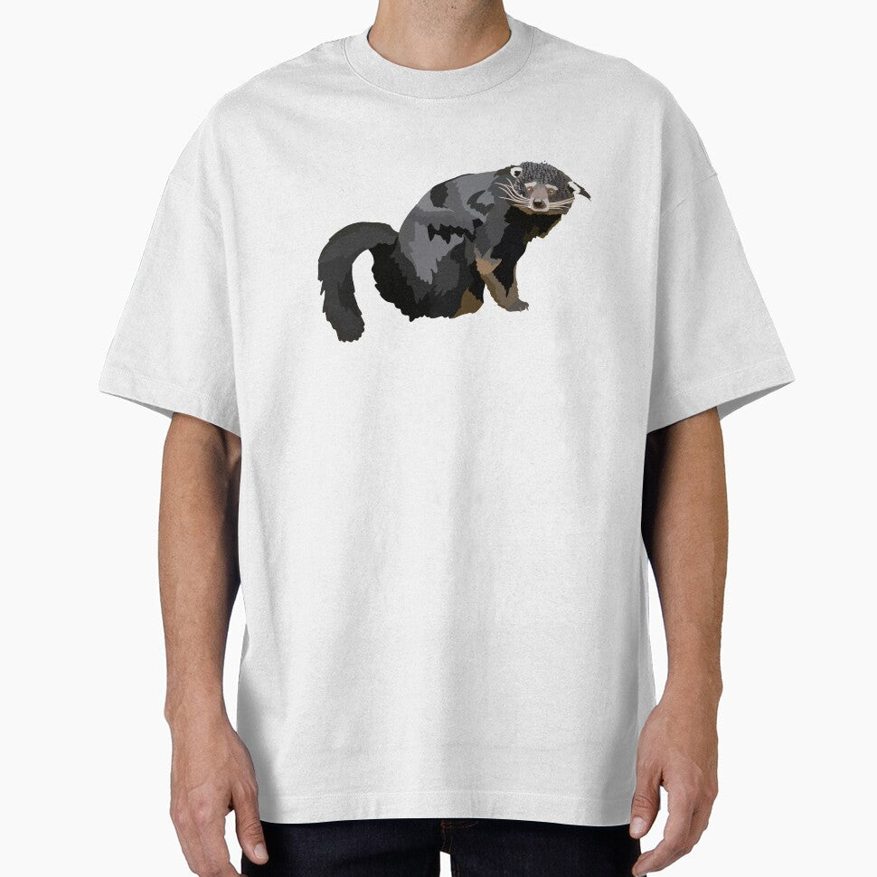B is for Binturong,Binturong Illustration – Curious and Unique Southeast Asian Mammal Artwork by PrettylittlepastelUk