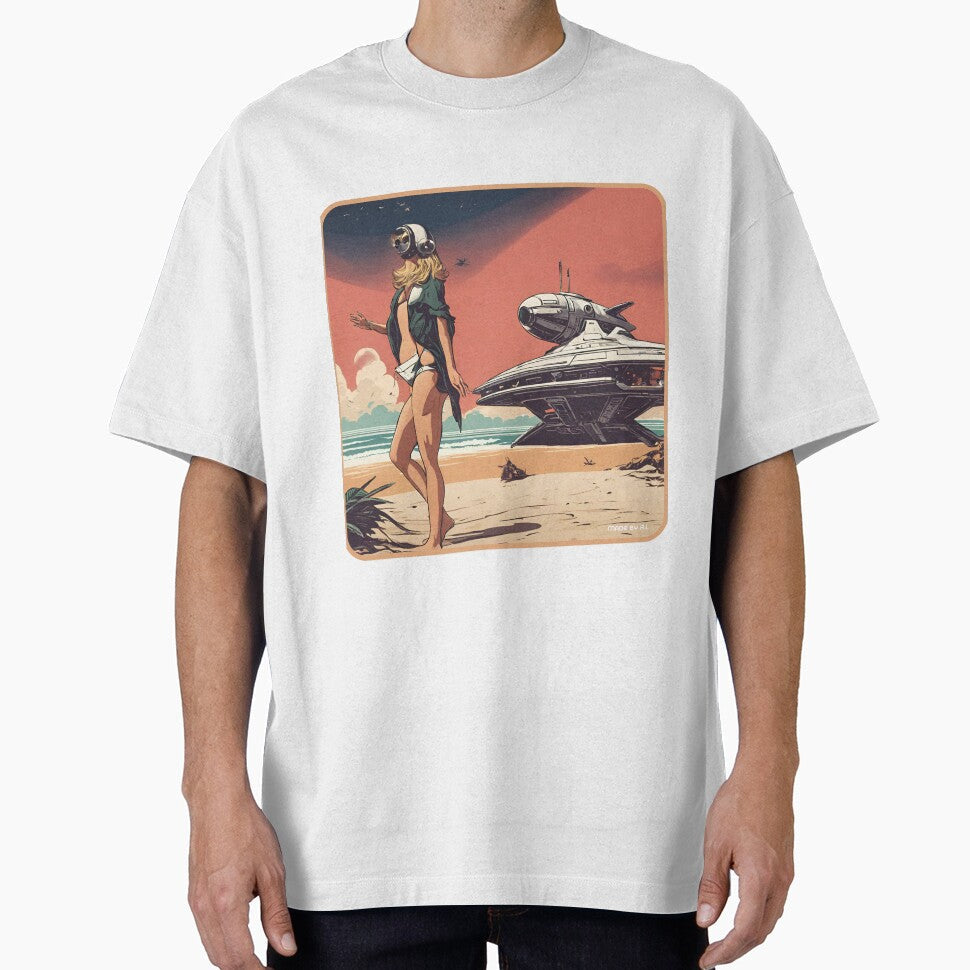 Scifi beach on Mars by Funktastic Designs