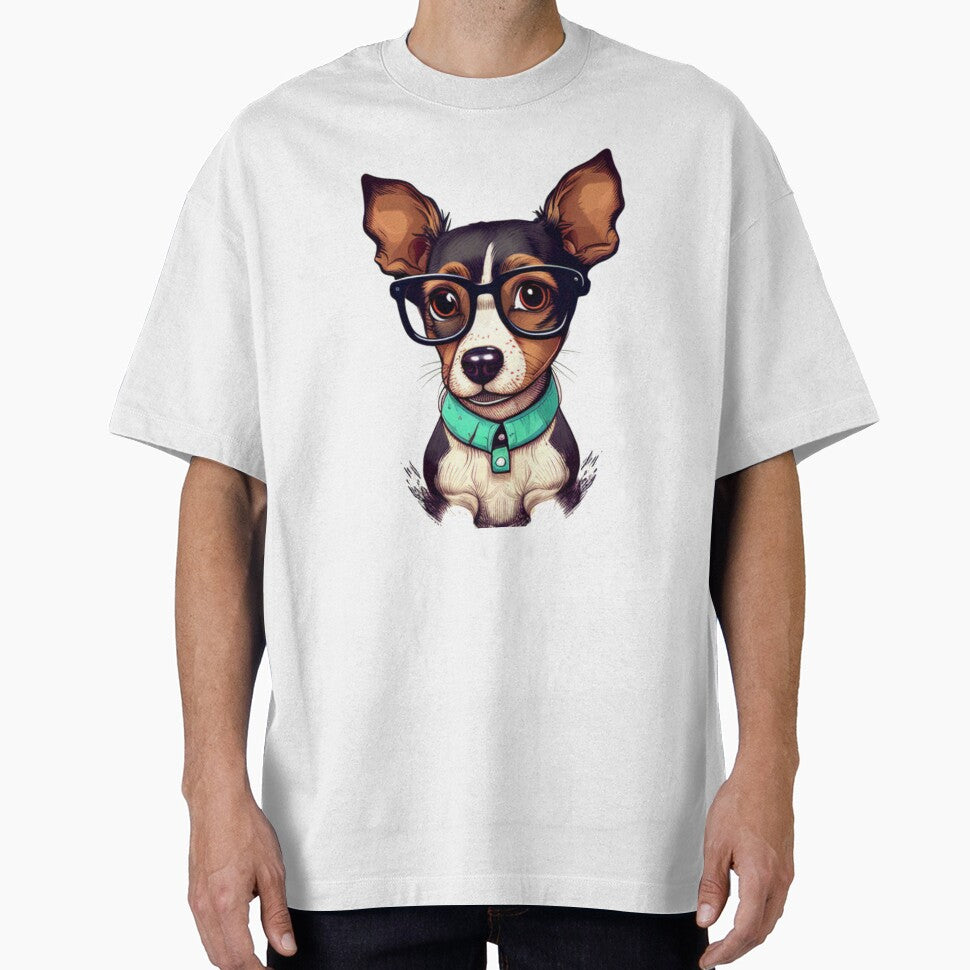 Funny dog with glasses funny cute decorative dog for dog lovers by RSDESIGNSteam