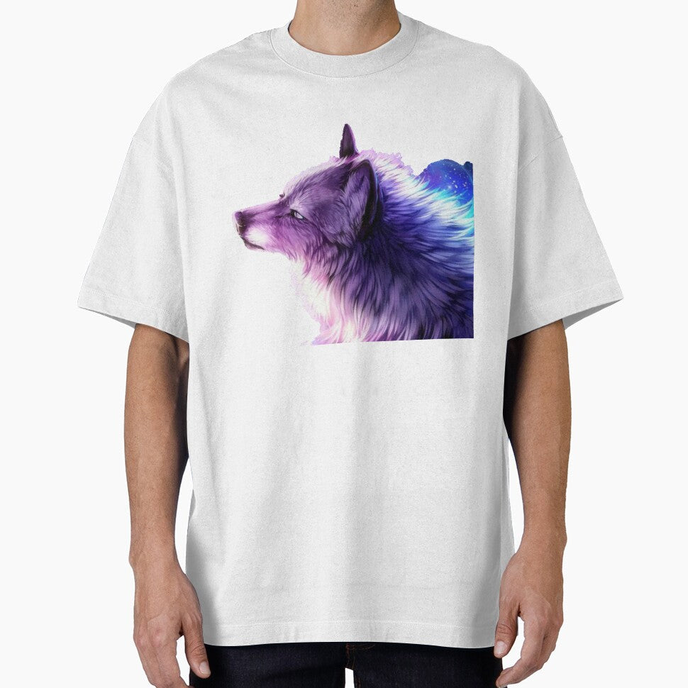 beautiful space howling wolf art by Starlordstore