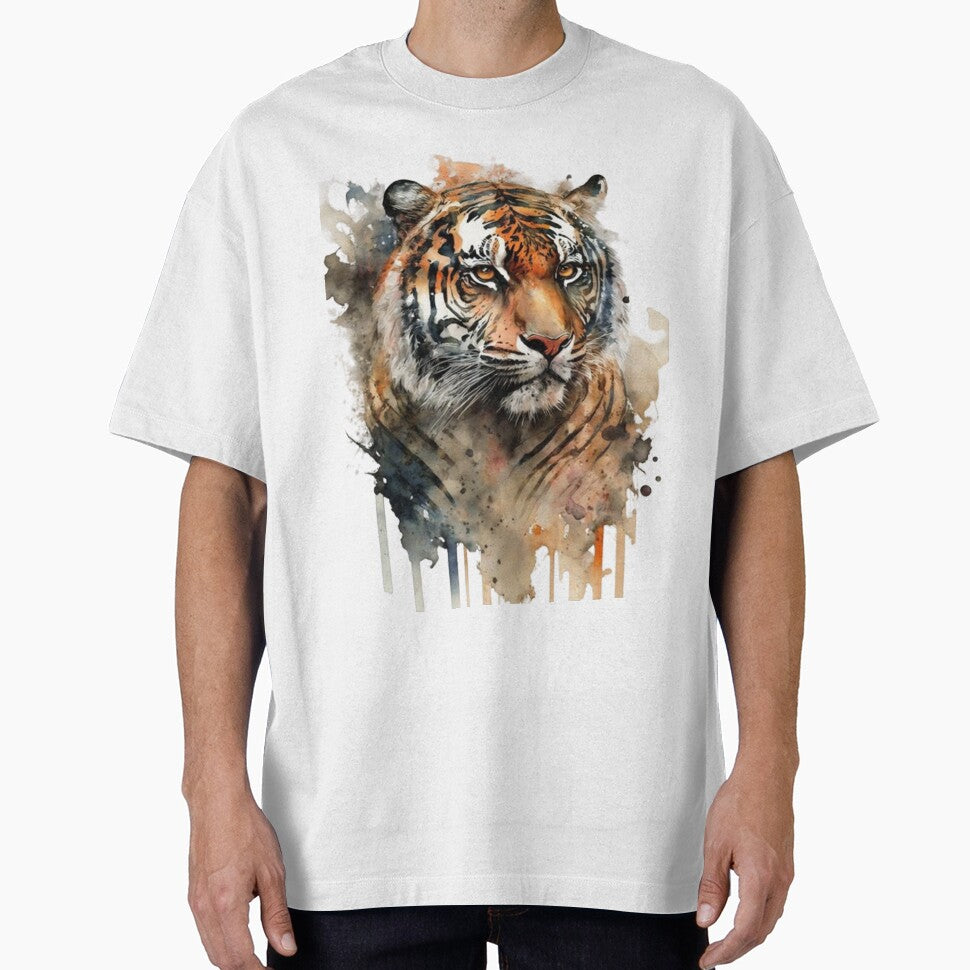Crowned Majesty: Captivating Bengal Tiger Portrait by WildSpiritPaint