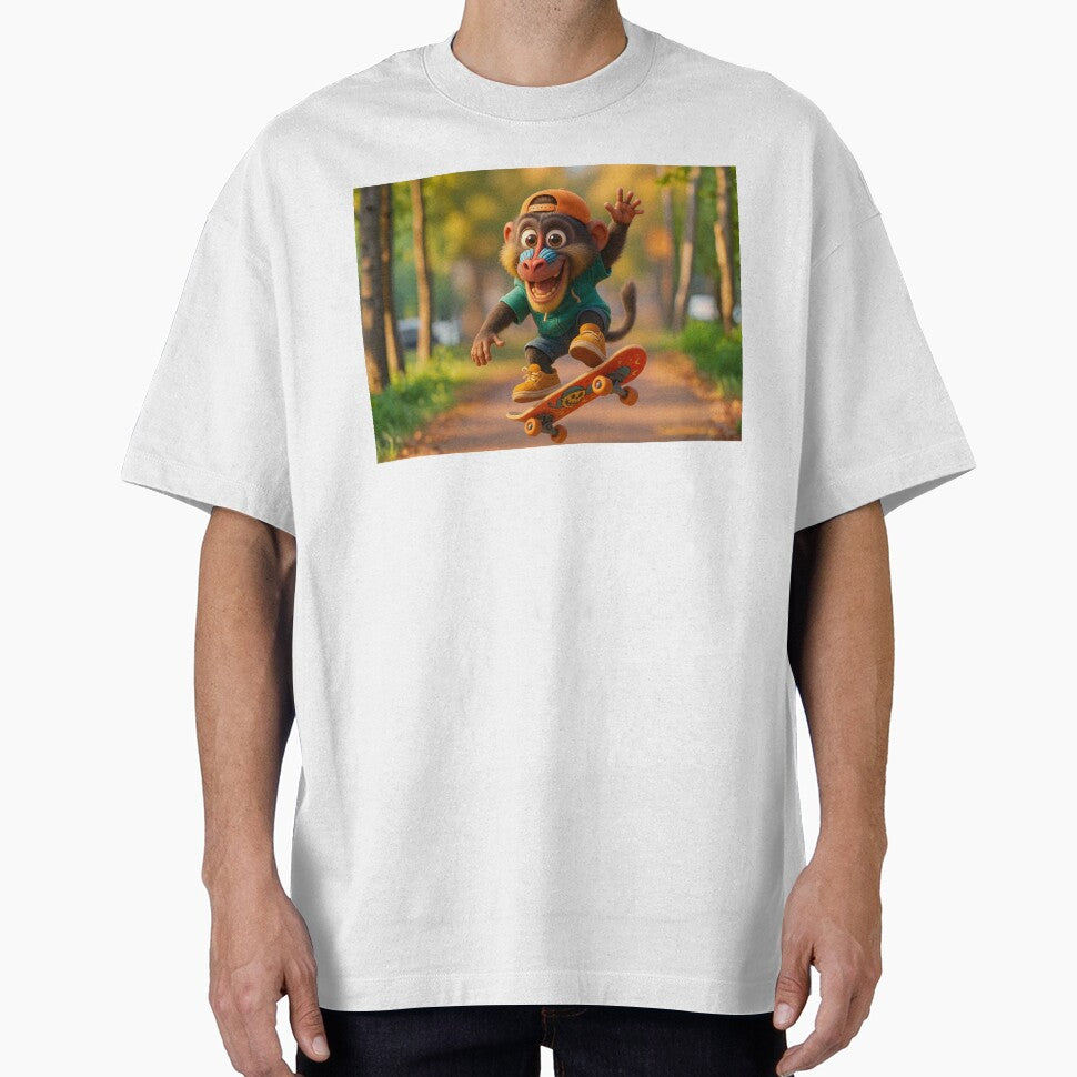 Skater Mandrill Monkey by Sillytoe