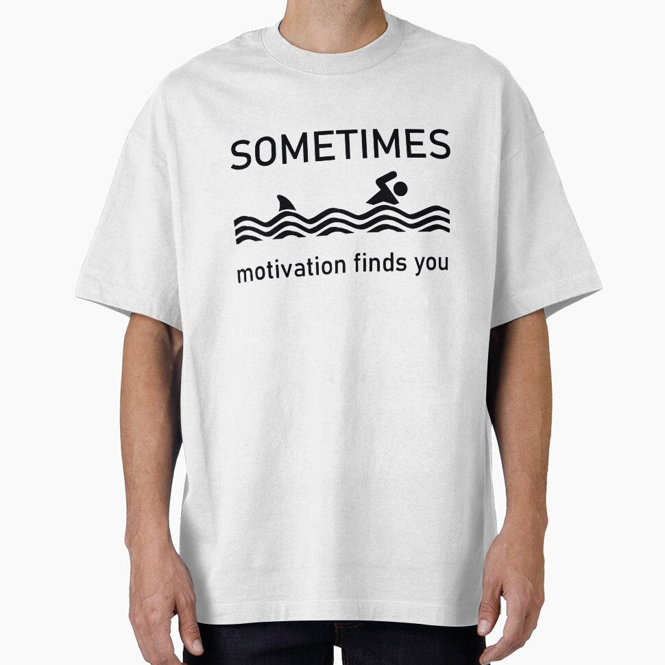 Sometimes Motivation Finds You swimming art by BeatrixKnoll
