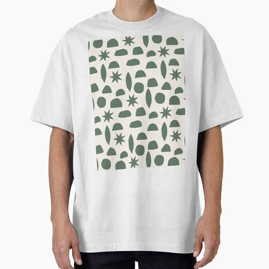EARTHY BOHO HENRI MATISSE MILITARY GREEN ON CREAM by blomastudios