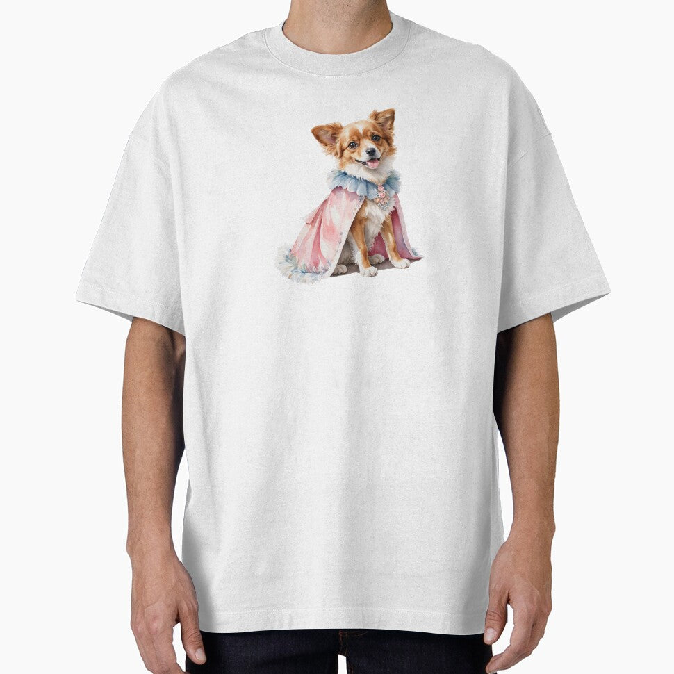 Watercolor Dog Wonderland in Retro Attire by Victoria Riabov