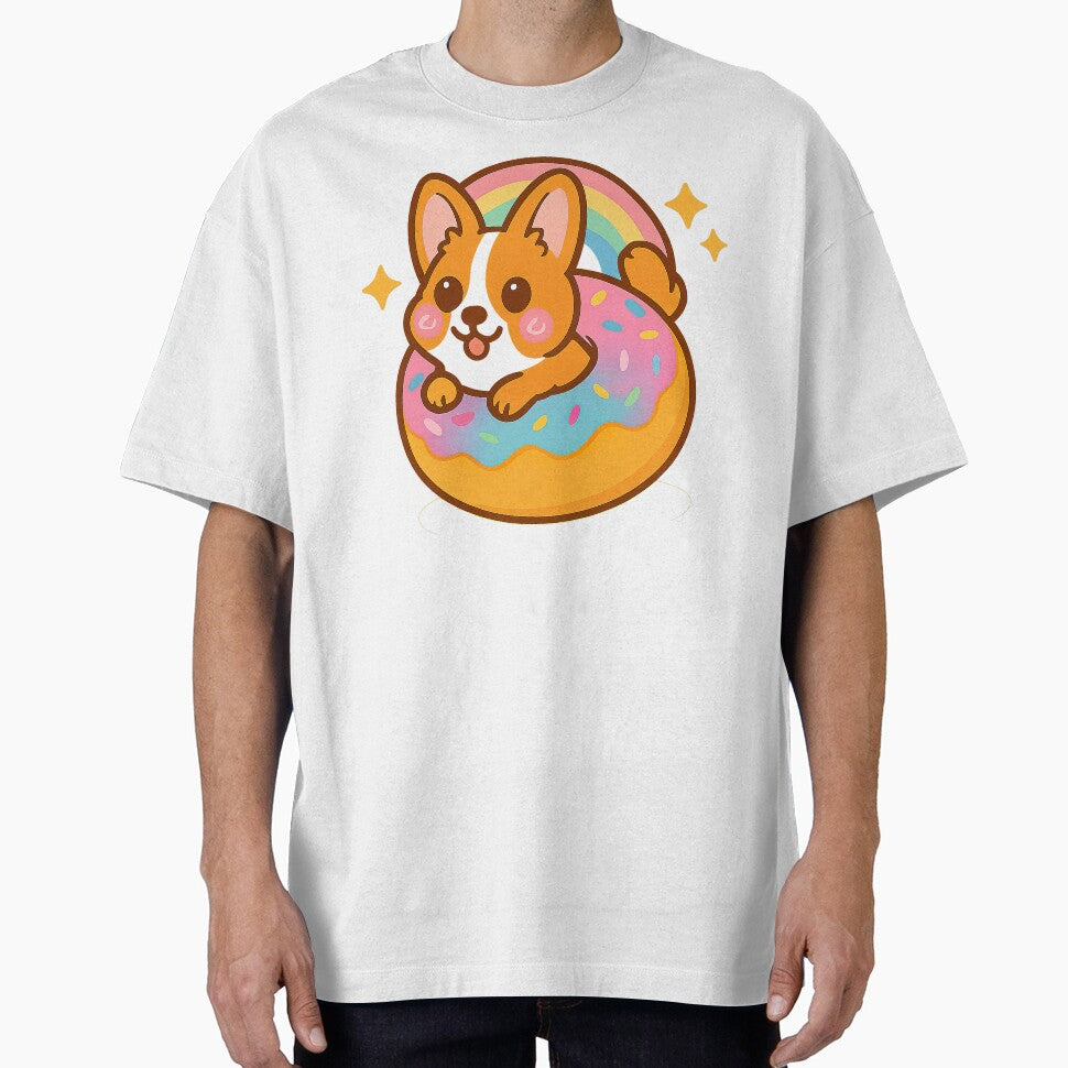 Cute Kawaii Corgi, Rainbow Donut Corgi, Kawaii Corgi by graphic-genie