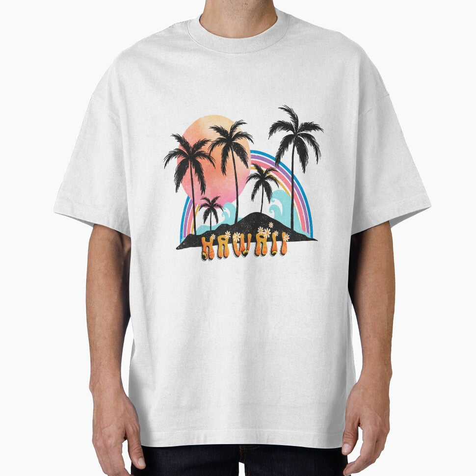 Boho Aethetic :vintage Boho landscape with Sun and Palms by remonss