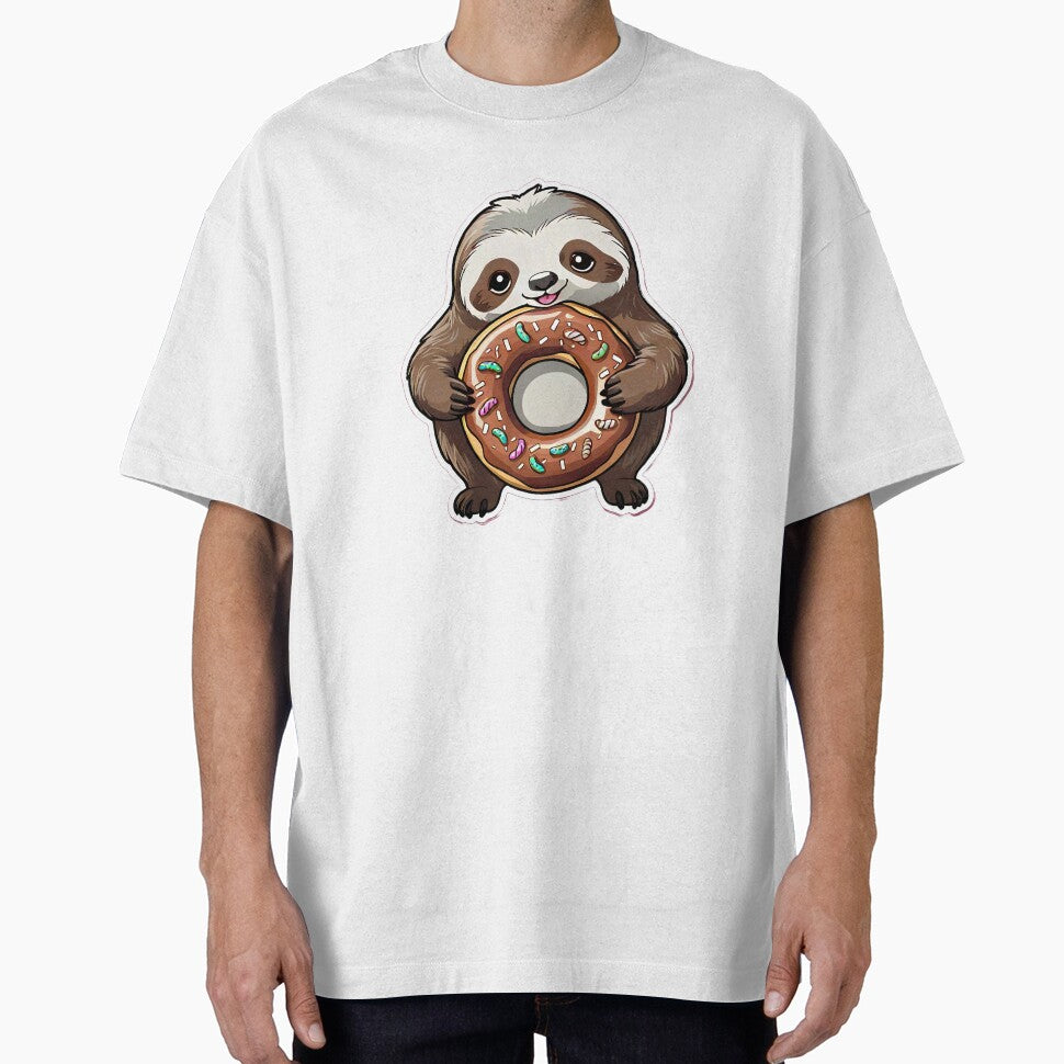 Kawaii Sloth with a Donut by KawaiiCritterz