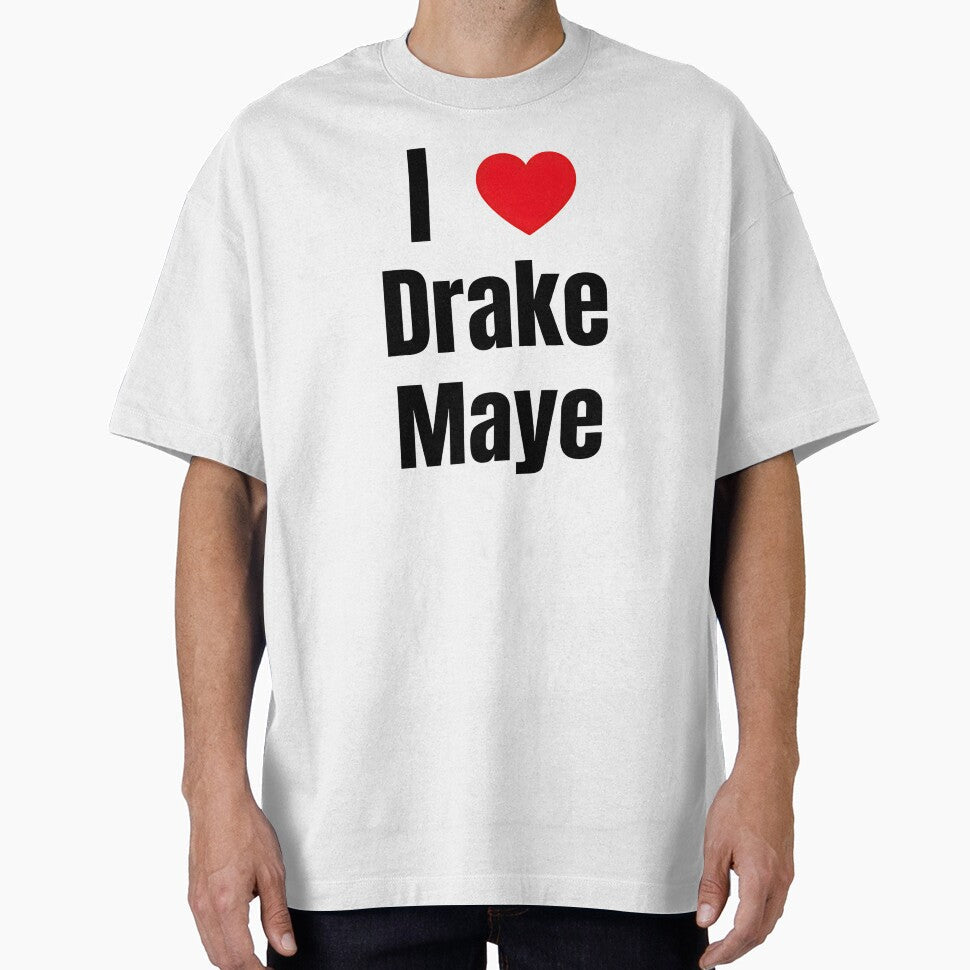 I Love Drake Maye Football Bold Heart Statement by NiaAnglade