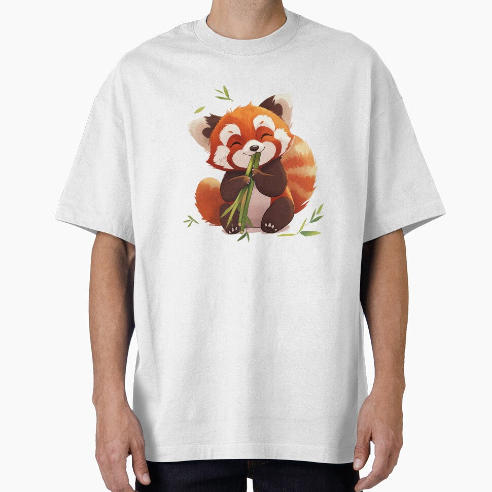 red panda eating by MystiS