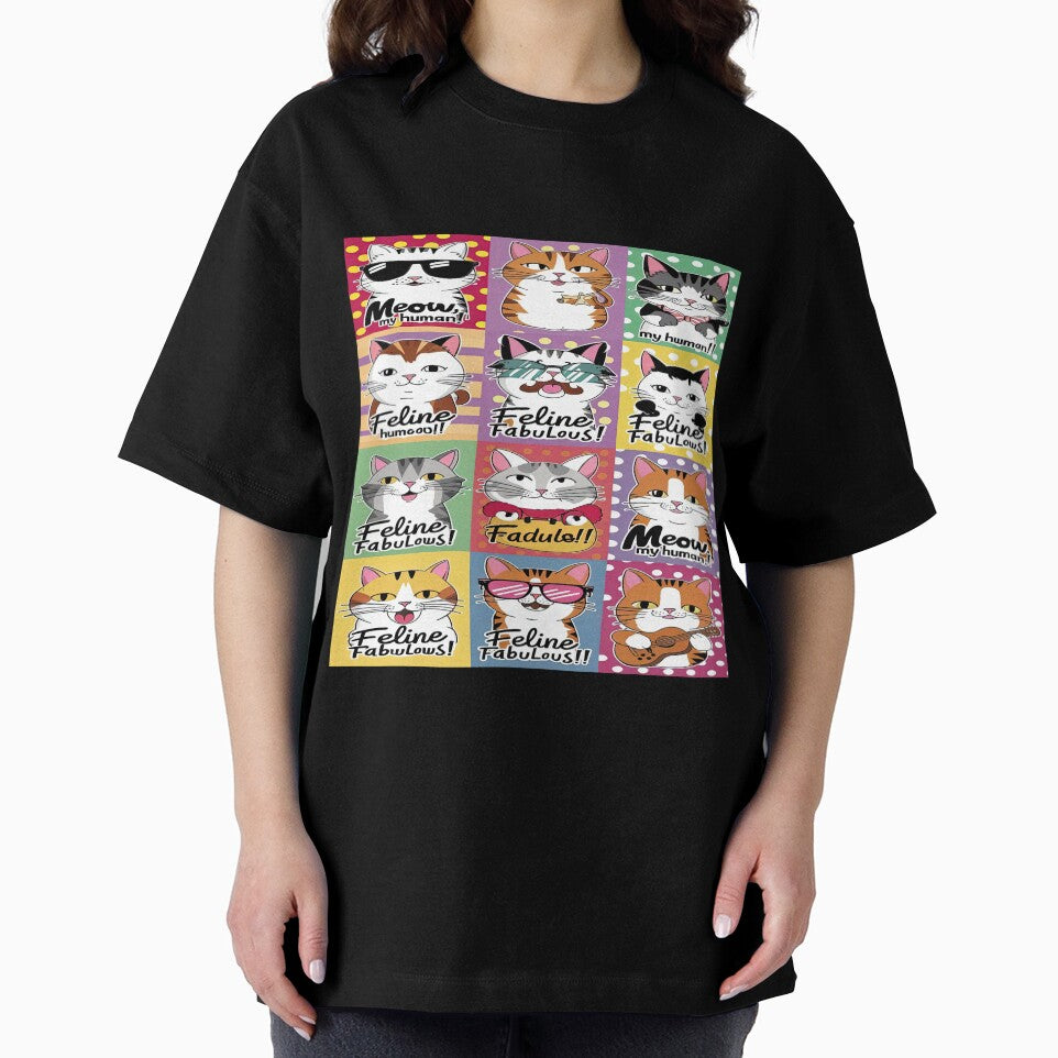 cute funny  cat pattern cheerful  colorful cats with sunglasses fluffy sweets happy ,aesthetic cat art,funny cat,Cat Lover,cute cat,cat pattern by Expressions-Sel