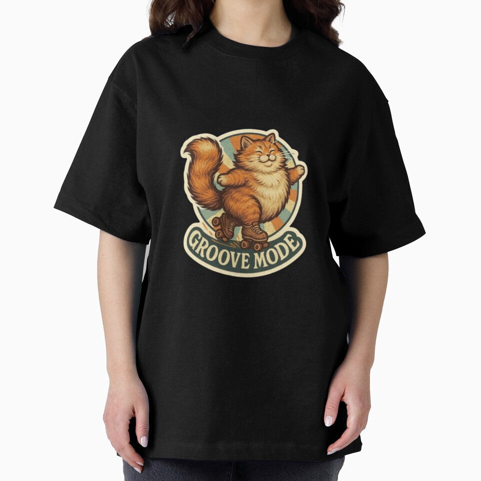 Groove Mode – Vintage Cat Retro 70s Aesthetic | Groovy Kitty Cat Lover Gift Design by Typologystudios