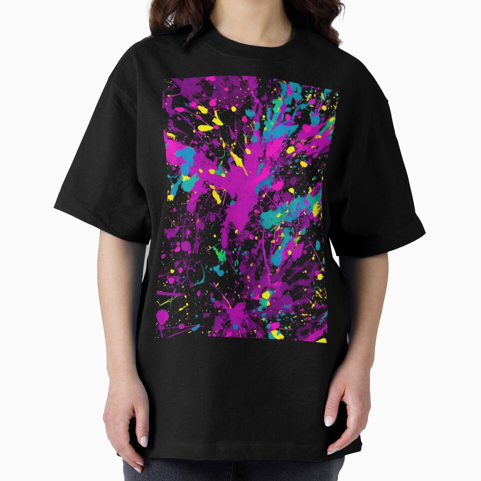 Printed image of paint splatters v8 by JaReVa