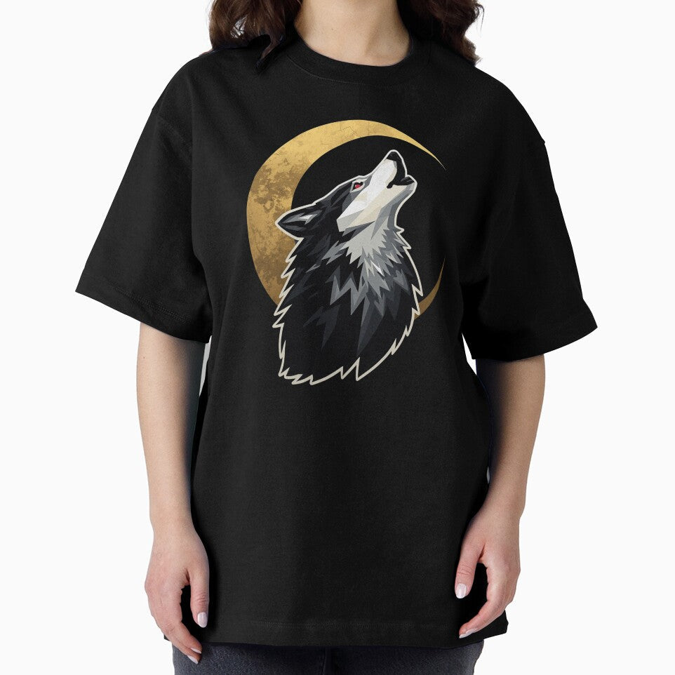 Intense Monochrome Wolf Head Illustration – Fierce Realistic Semi-Profile Art by PixelVibe782