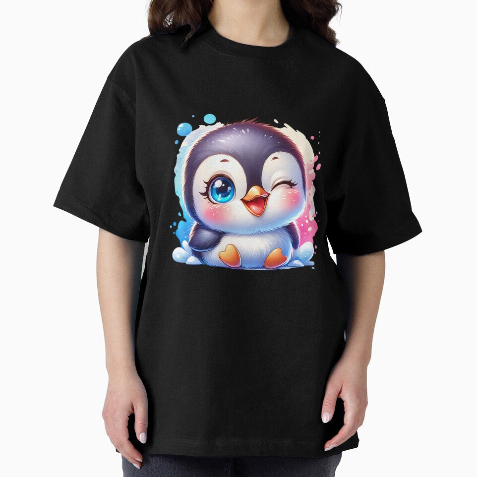 Peeking Penguin – Adorable Penguin Watercolor Design by artedigital99