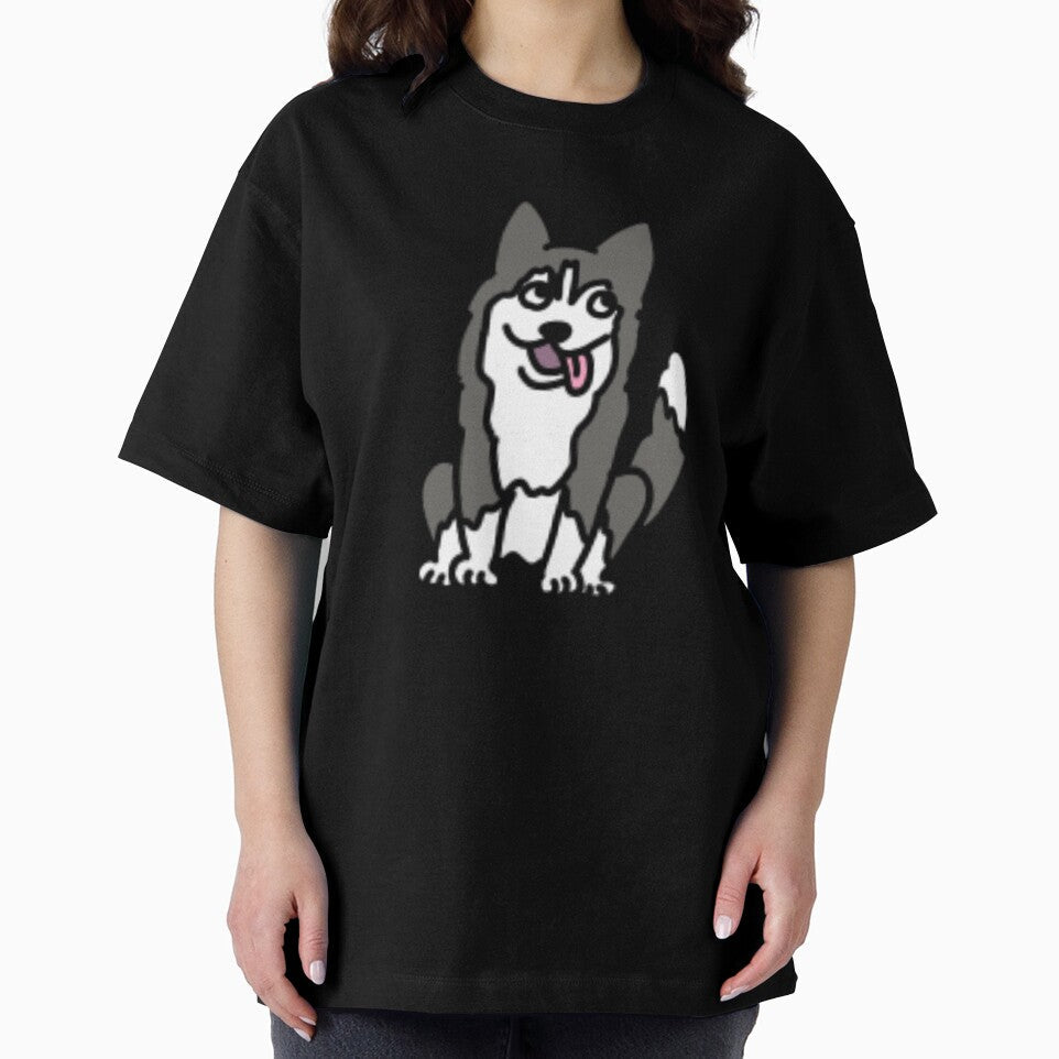 Derpy Siberian Husky Funny Dog Cartoon Cute Meme Art by kpeco