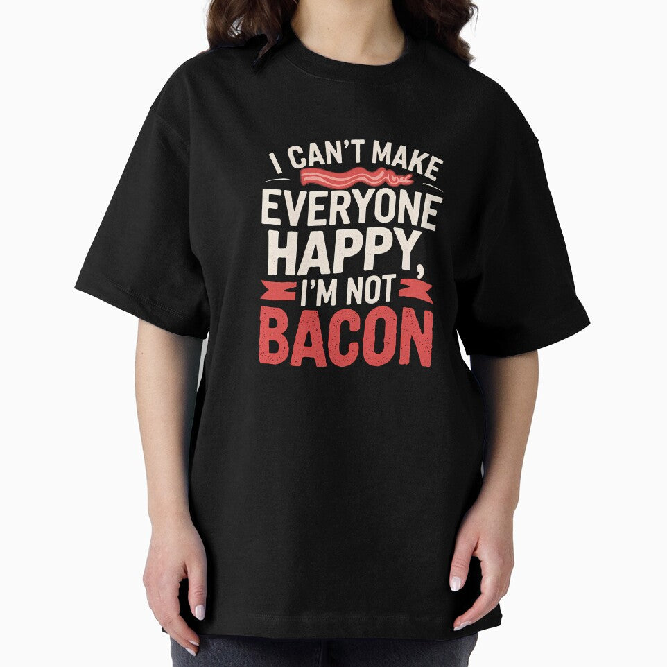 Not Bacon Funny Slogan by Funny Vintage Stickers And T-Shirts
