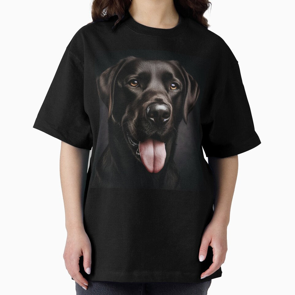 Black Labrador Dog Portrait by fatbanana