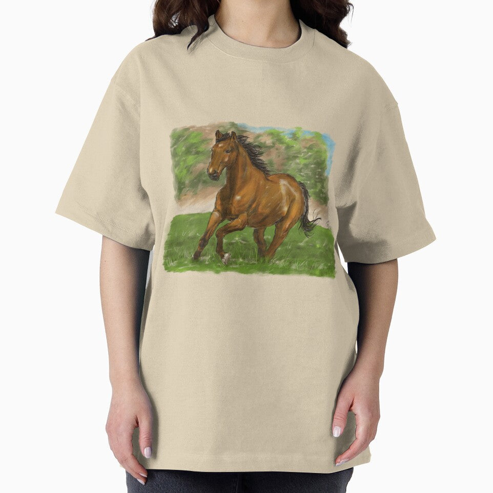 Wild Horse Running Through Nature by hopenoli_art