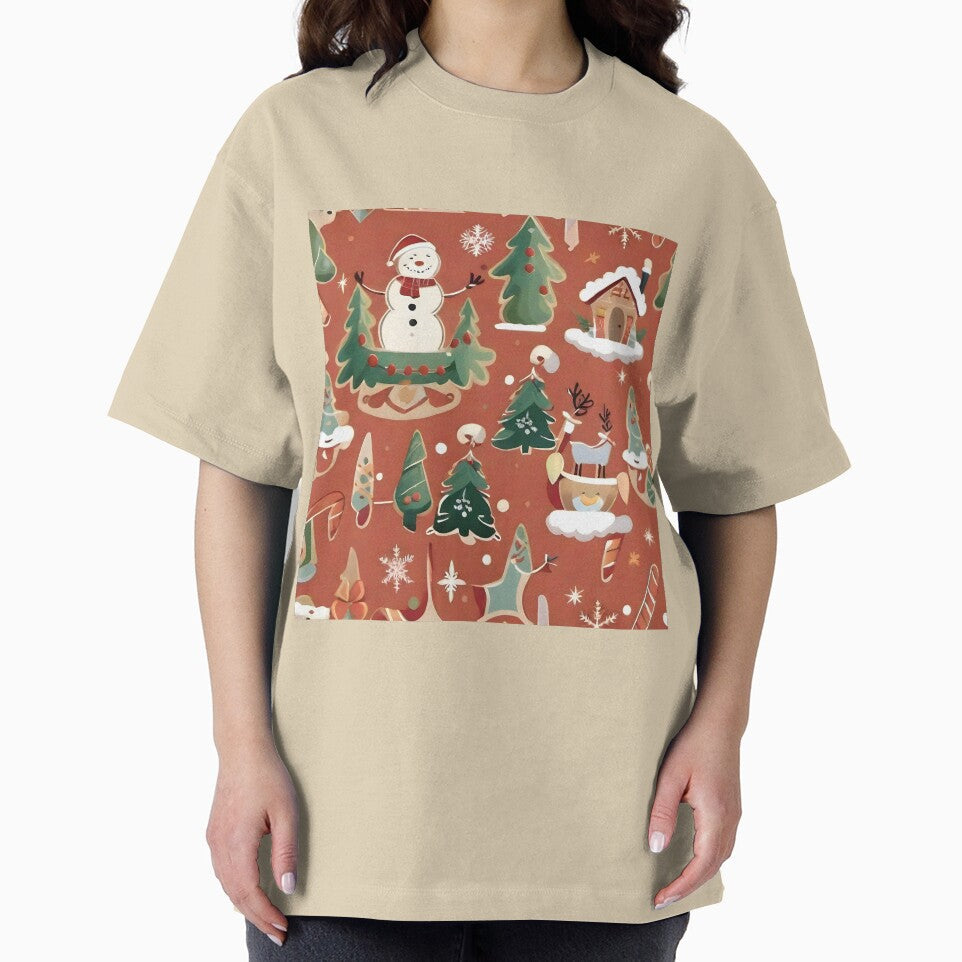 Beautiful Retro Boho Abstract Christmas Holiday Pattern by PlanetMarker