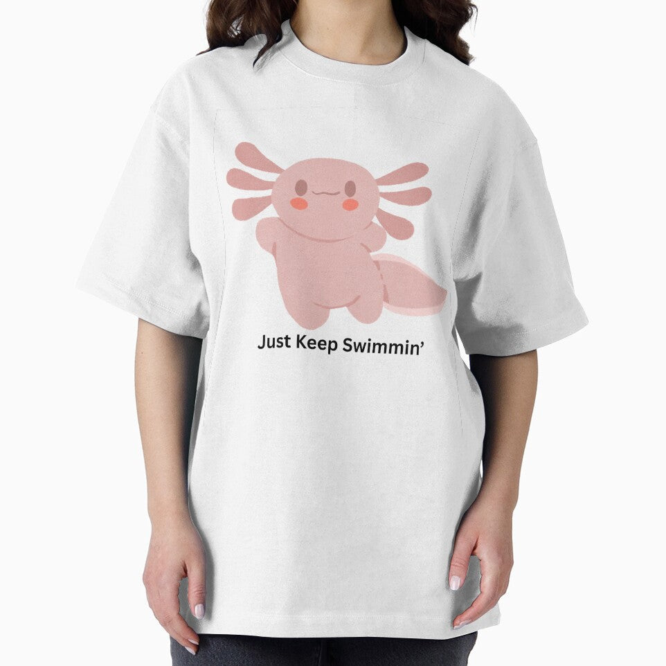 Cute Axolotl Kawaii Pastel Animal Design by CozyMomDesigns