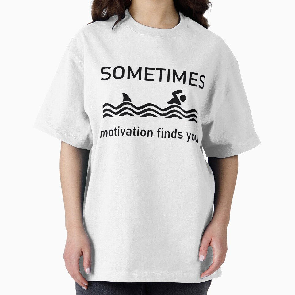 Sometimes Motivation Finds You swimming art by BeatrixKnoll