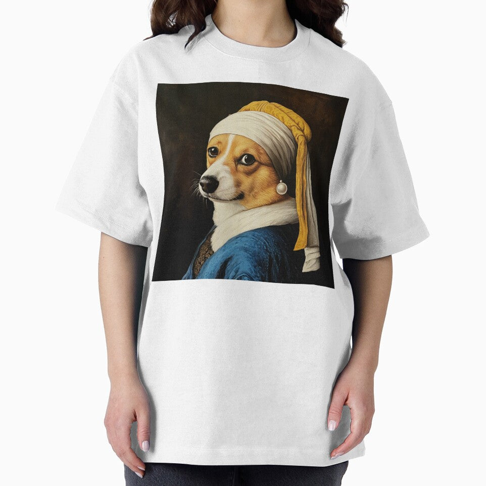 The Corgi with the Pearl Earring - Adaption from Jan Vermeer by MysticMarble