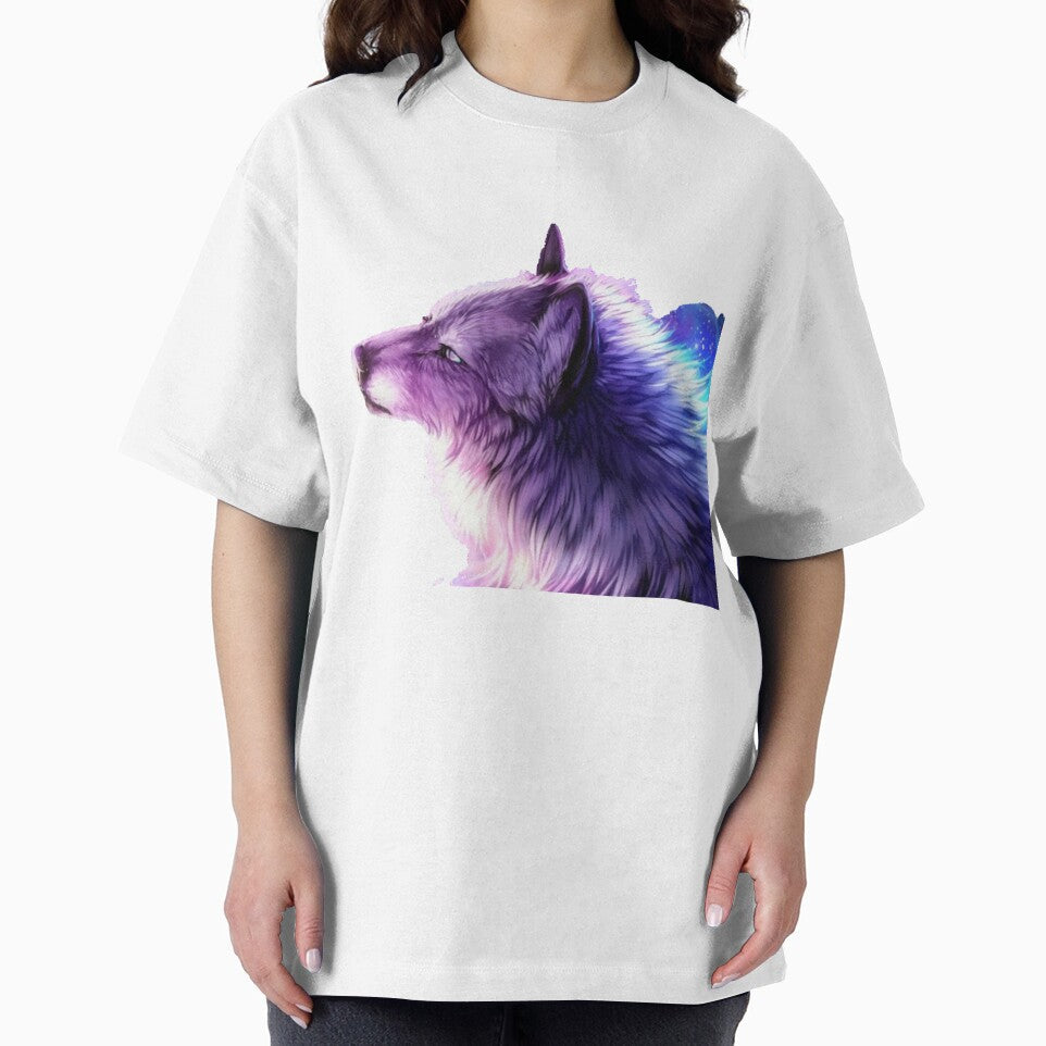 beautiful space howling wolf art by Starlordstore