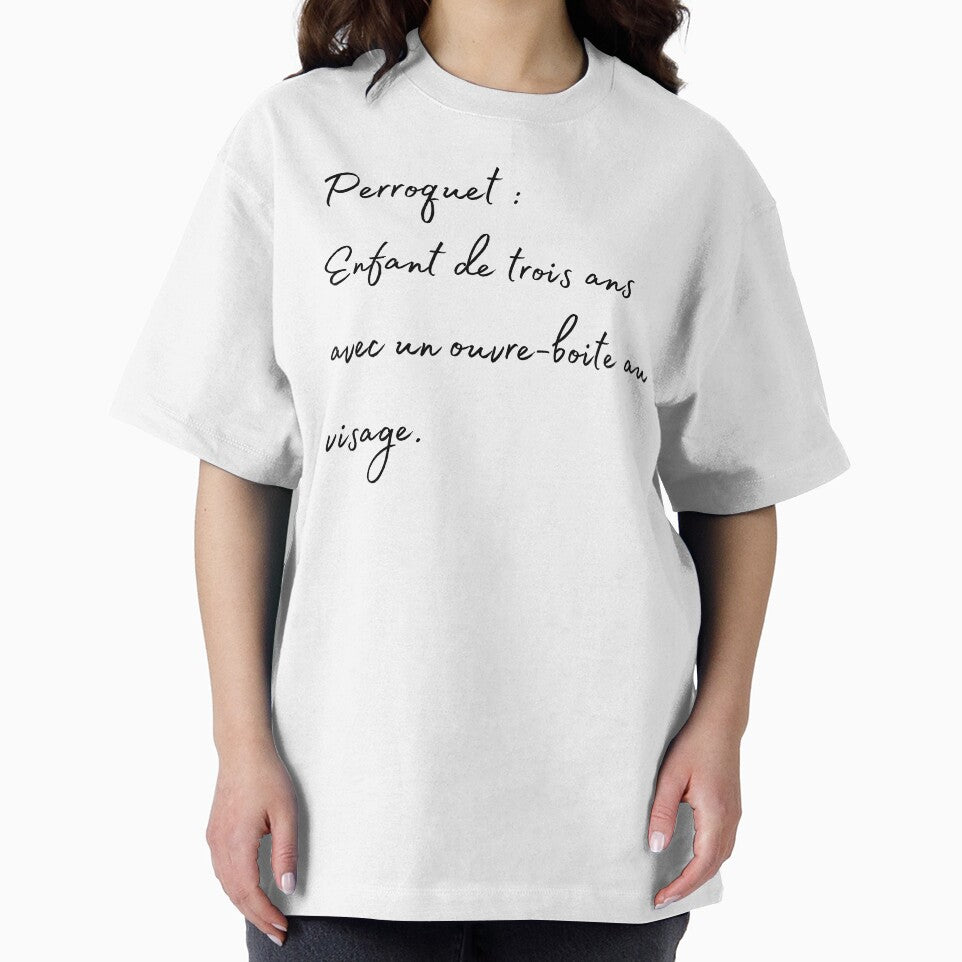 parrot 3years old kid french quote by L'Atelier Oranjade