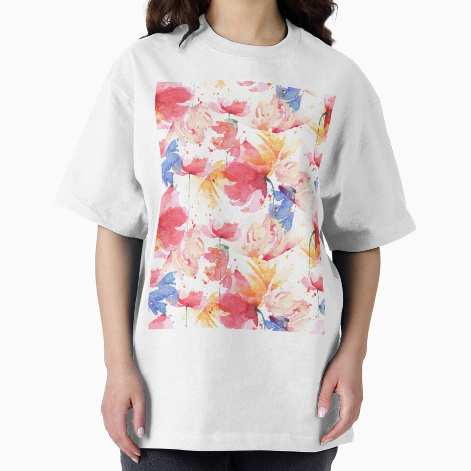 Beautiful abstract poppies floral pattern by urban-color