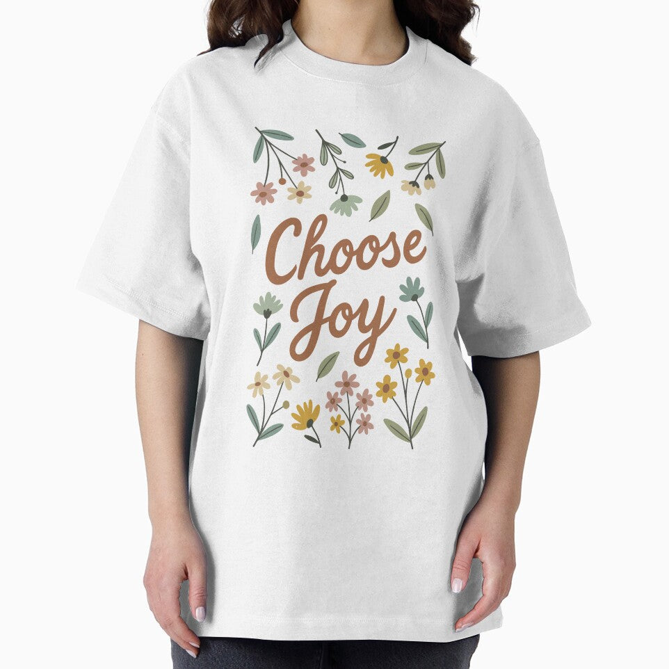 Choose Joy Floral Quote – Inspirational Wildflower Typography by stylishdzign