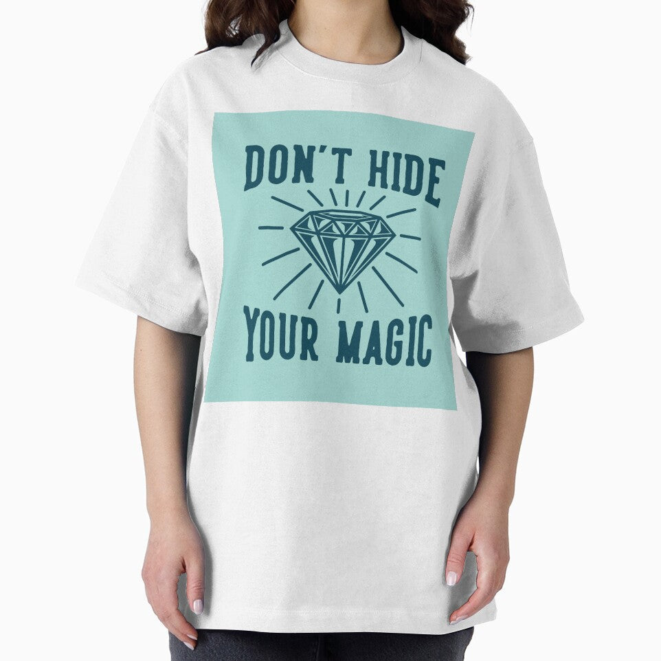 Vintage Slogan Typography Hide your Magic by Peekonet