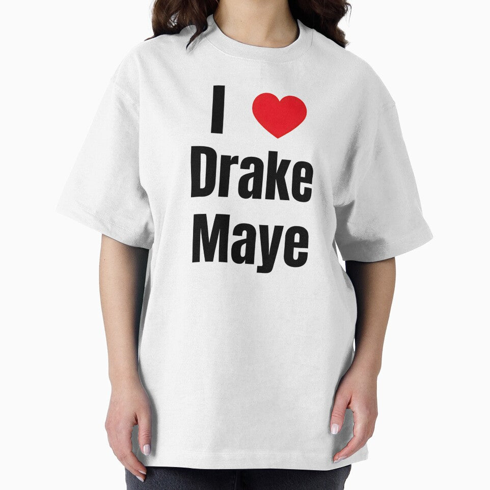 I Love Drake Maye Football Bold Heart Statement by NiaAnglade