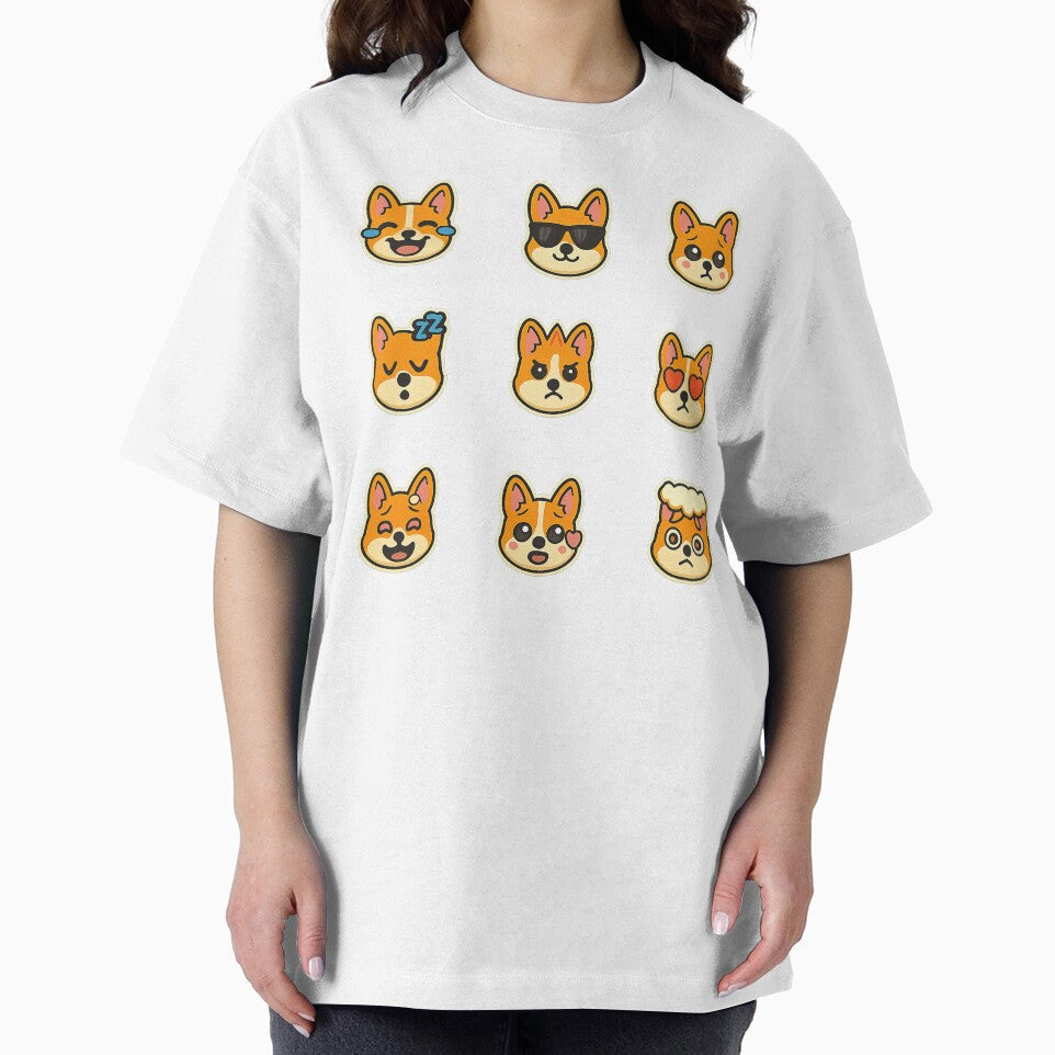 Cute Kawaii Corgi Emoji Set 3, Kawaii Corgi by graphic-genie